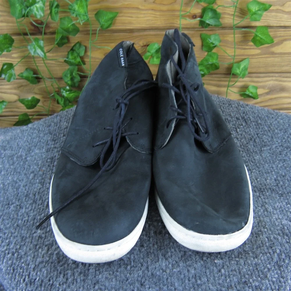 Cole Haan Men Pinch Classic Grand.OS Chukka Black Leather Sz 10 Gently Used 2025